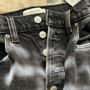 Abercrombie The Crop Wide Leg Ultra High Rise Jeans